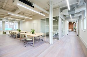 How does using a co-working space compare in price with renting an office in London?